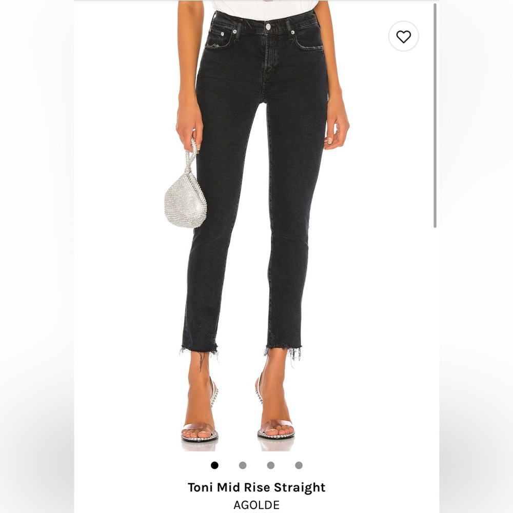 AGOLDE Toni Mid Rise Straight Jeans